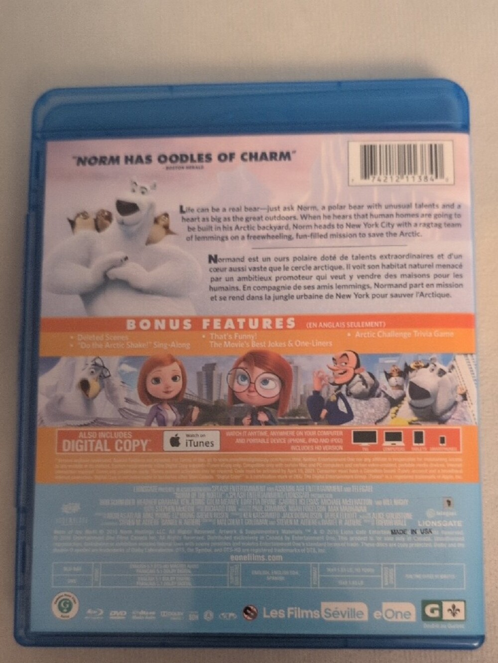 Norm of the North Blu-Ray + DVD Combo Pack Bilingual Movie - Picture 5 of 6